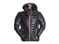 Warme en trendy jas merk Payper model replica met contraskleur en kap